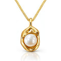 Necklace, 18K Gold Plated Steel