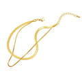 Anklet, 18K Gold Plated Steel