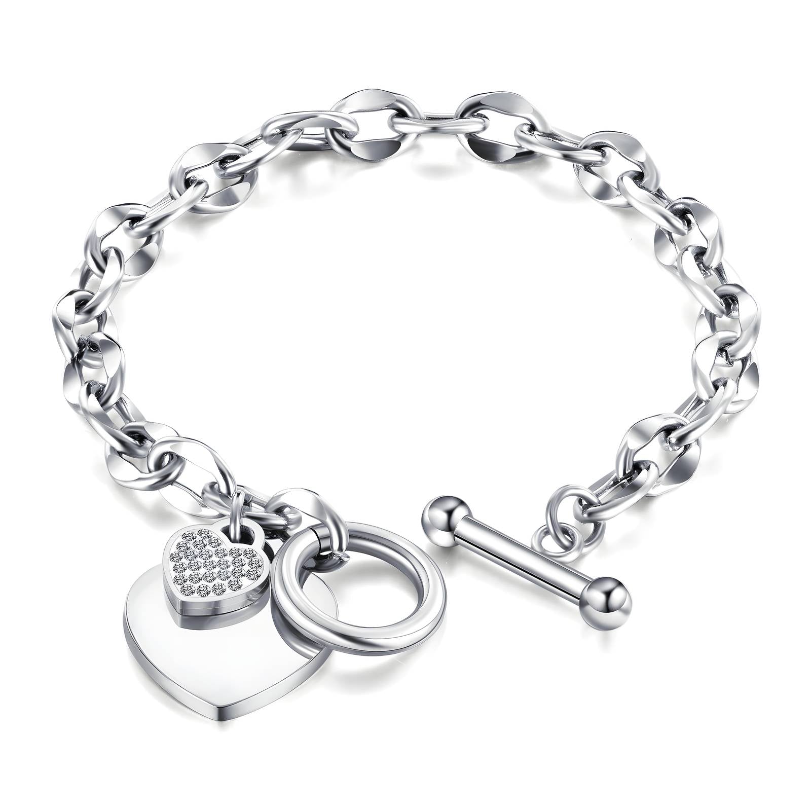 Cœur Argent Cristal