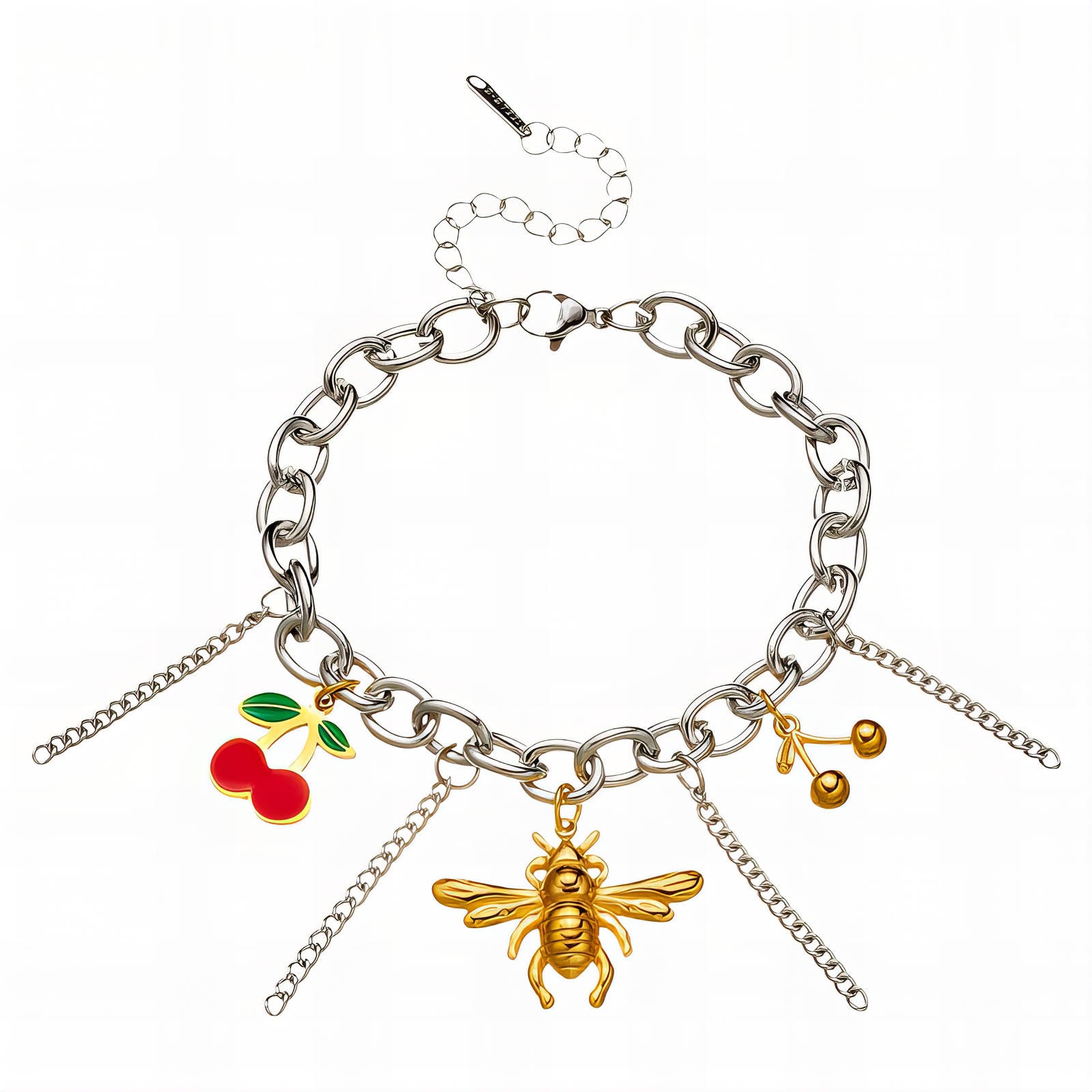 Bee Bracelet, 18K Gold Plated Steel