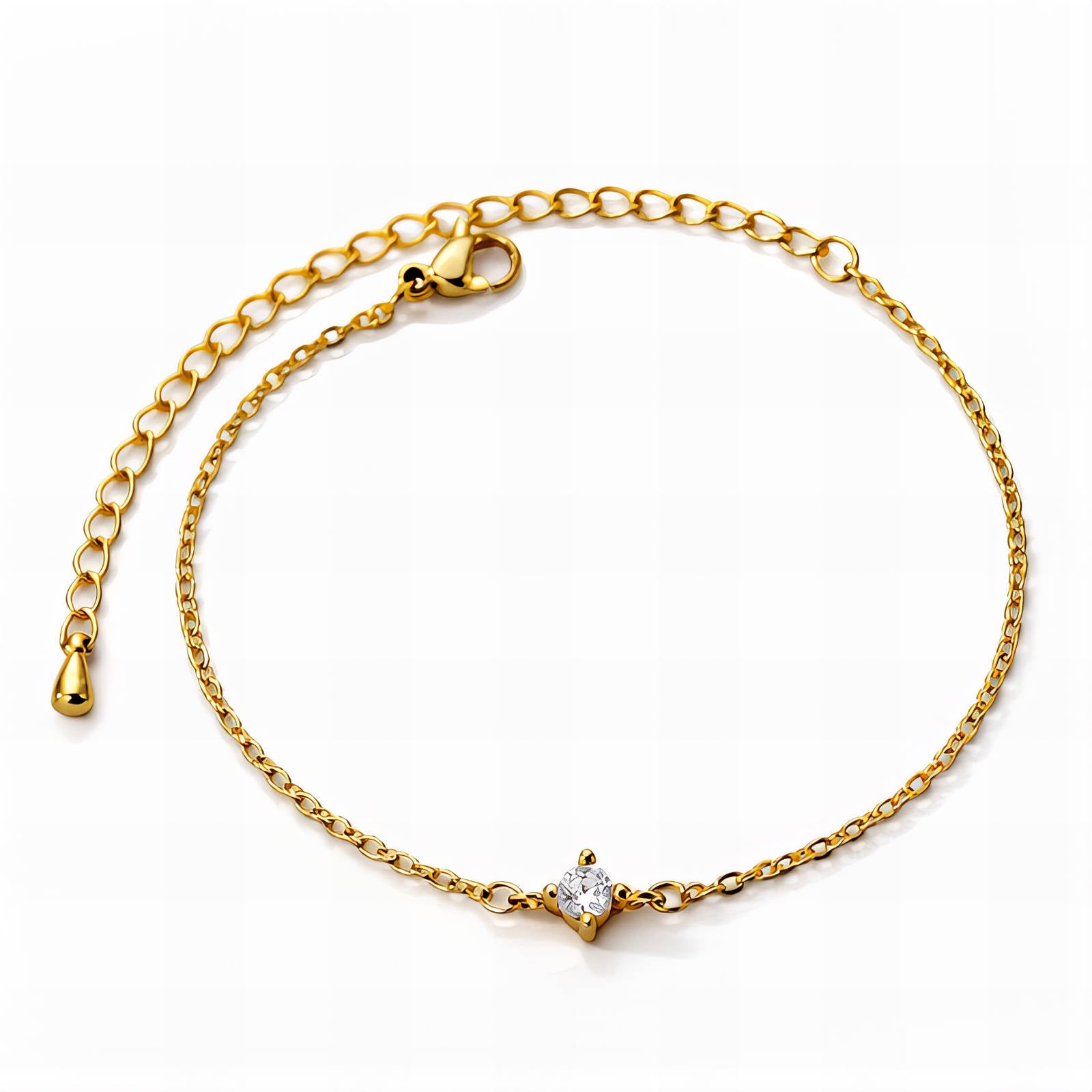 Bracelet, 18K Gold Plated Steel