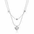 Hearts Necklace, Stainless Steel