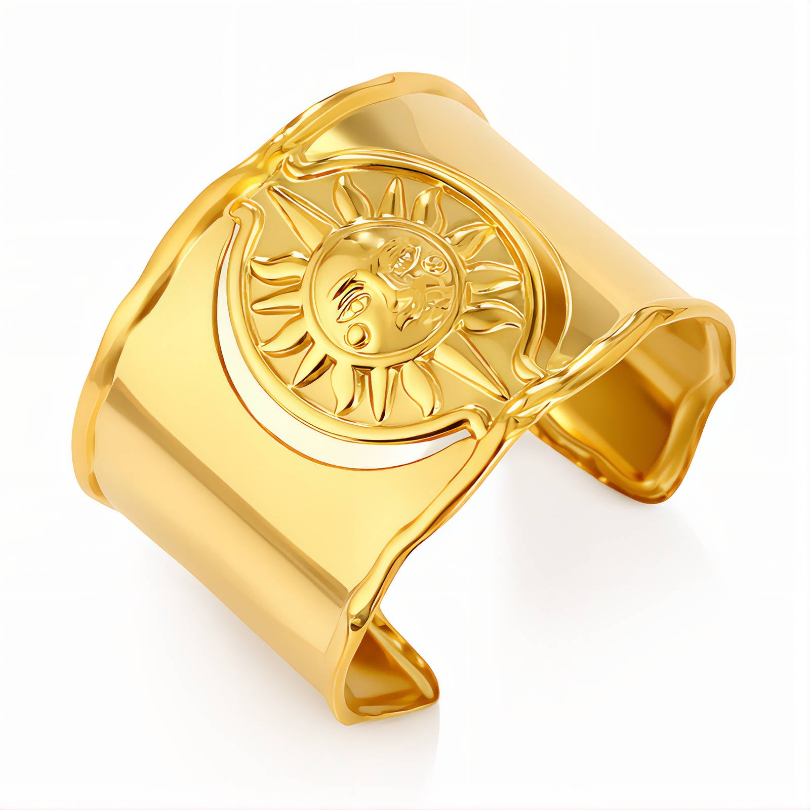 Sun Bracelet, 18K Gold Plated Steel