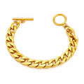 Bracelet, 18K Gold Plated Steel