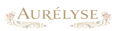 Aurelyse logo with decorative elements on a light background